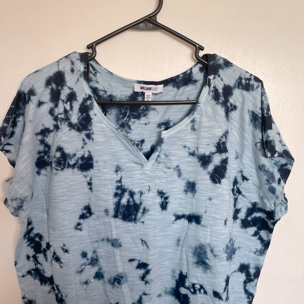 William Rast Tie Dye V-Neck T-Shirt - Size S - Picture 3 of 11